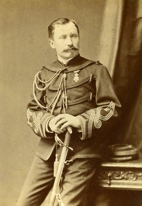 Colonel Alberic d Entraigues Lyon France Old Photo CC Lumiere 1870