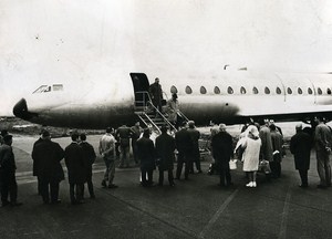 Toulouse Airport Airplane Warehouse France Old Photo Serge Cantie 1960