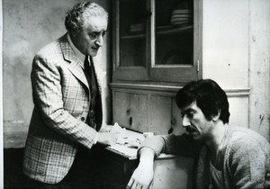 Italian Actors Luigi Proietti & Mario Scaccia Cinema News Photo 1980