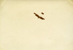 Early Aviation Farman Plane Le Mans France Old Snapshot Photo 1911