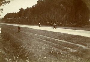 Circuit de la Sarthe Race Motorcycle Le Mans France Old Snapshot Photo 1913