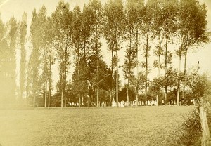 Corpus Christi Procession France Monce en Belin Old Snapshot Photo 1911