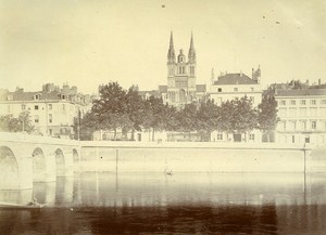 Cathedral Angers France Old Snapshot Photo Sabatier 1903