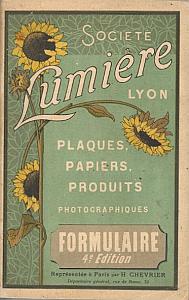 Plaques, Papiers, Produits Photographiques - Formulaire par Société Lumière
