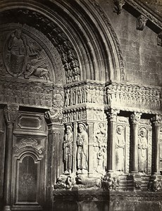 Arles Saint Trophimus Portal France Old Photo Bisson 1857