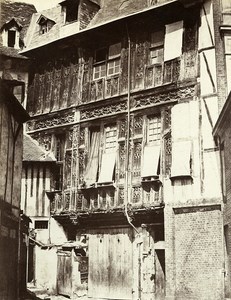 Rouen remains of the Abbey of St. Amand France Old Photo Bisson 1858