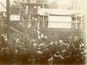 Military Conquest Madagascar Troops Leaving Marseille Old Photo 1895