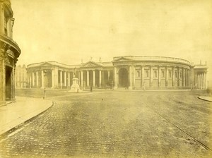 Ireland Eire Dublin National Bank Old Albumen Photo W L 1875