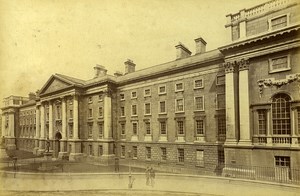 Ireland Eire Dublin Phamtoms Behind University Old Albumen Photo 1875
