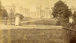 United Kingdom Windsor Castle Old Albumen Photo GWW 1875