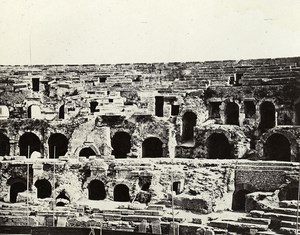 France Nimes Nismes Arena without Public Old Photo Bisson 1857