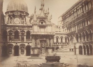 Italy Venice Doge's Palace Old Large Photo Carlo Naya 1865