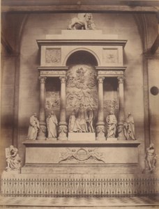 Italy Venice Monument of Titian Dei Frari Church Old Photo Carlo Naya 1865