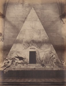 Italy Venice Monument of Canova Dei Frari Church Old Photo Carlo Naya 1865