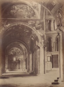 Italy Venice Vestibule of St Mark Church Old Large Photo Carlo Naya 1865