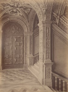 Italy Venice Interior Details of Ducal Palace Old Large Photo Carlo Naya 1865