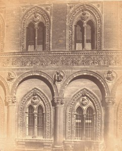 Italy Venice Detail Old Large Photo Carlo Naya 1865