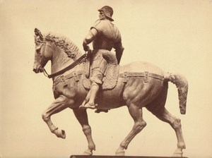 Italy Venice Equestrian statue of Bartolomeo Colleoni Old Photo Naya 1865