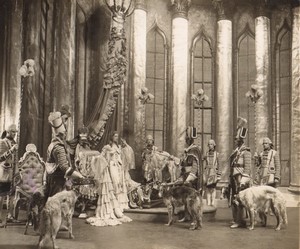 Londres Coliseum Theatre Casanova Oriel Ross Chiens Barzoi Ancienne Stage Photo 1932