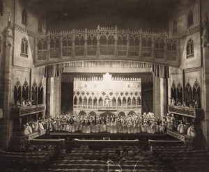 Londres Coliseum Theatre Casanova Venise Acteurs en Scene Ancienne Stage Photo 1932