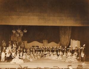 New York Broadway Musical The Student Prince Full Cast? Old White Photo 1924