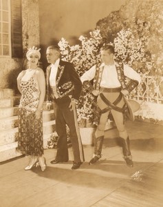 USA New York Broadway Theatre Stage Cowboy Old White Photo 1924