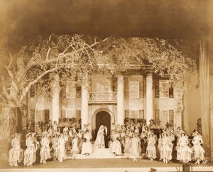 USA New York Broadway Theatre Stage Wedding Cowboy Old White Photo 1924