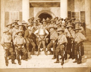 USA New York Broadway Theatre Stage Cowboys Old White Photo 1924