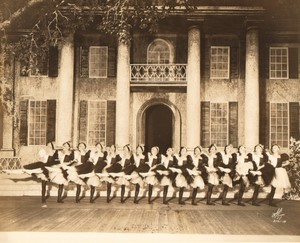 USA New York Broadway Theatre Stage Elegant Dancer Group Old White Photo 1924 #2