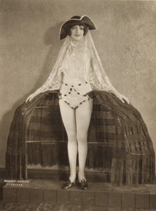 USA Chicago Woods Theatre Ballet Costume Mae Bernie Ancienne Photo Rayhuff Richter 1920's