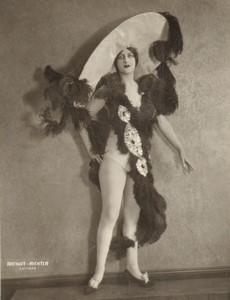 USA Chicago Woods Theatre Ballet Costume Ancienne Photo Rayhuff Richter 1920's #3