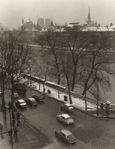 France Paris Impression Study Seine Banks Notre Dame old large Photo 1966 #1