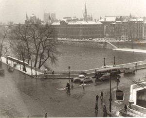 France Paris Impression Study Seine Banks Notre Dame old large Photo 1966 #2