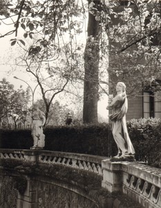 France Paris Impression Study Statues in a Garden old large Photo 1966 #1