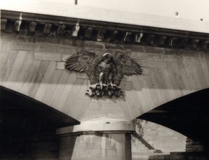 France Paris Impression Study Pont d'Iena Imperial Eagle old large Photo 1966 #1