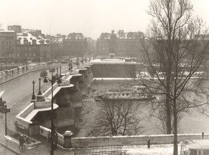 France Paris Impression Study Pont Neuf Bridge Winter old large Photo 1966 #5