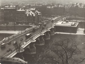 France Paris Impression Study Pont Neuf Bridge Winter old large Photo 1966 #6