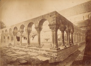 France Daoulas Cloitre de l'Abbaye Notre-Dame ancienne grande Photo Mieusement 1884