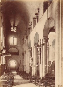 France Clermont Ferrand Basilica Notre-Dame Nave large Photo Mieusement 1887 #1