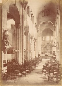 France Clermont Ferrand Basilica Notre-Dame Nave large Photo Mieusement 1887 #2