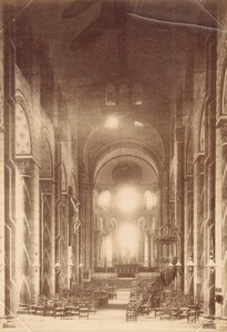 France Puy de Dôme Issoire Church old large Photo Mieusement 1885
