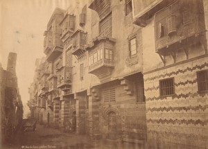Egypt Cairo Tulun district street Old Photo Sebah? 1875