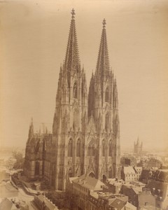 Allemagne Cologne Cathedrale ancienne Photo 1880