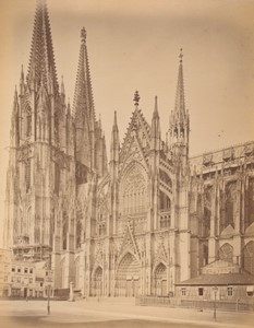 Germany Cologne Cathedral Old Photo 1880