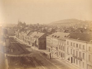 Germany Aachen Aix la Chapelle panorama Cathedral Old Photo 1880