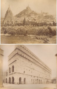France Orange Roman Theatre & Le Puy panorama Old Photos Neurdein 1880