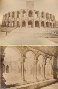 France Arles Ste Trophisme Cloister & Amphitheatre Old Photos Neurdein 1880
