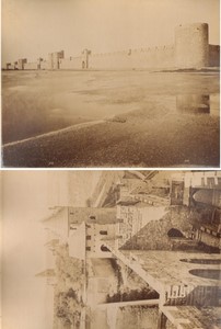 France Aigues Mortes rampart Carcassonne Wisigoth Tower Old Photos Neurdein 1880