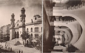 Algeria Alger Cathedrale & El Kebir Mosquee 2 old Photos Leroux 1900