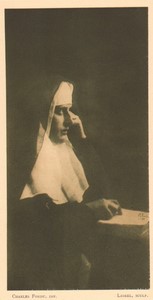 Belgium l'Art en Photographie Nun old Halftone Charles Fondu 1901